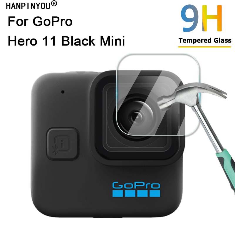 สําหรับ GoPro Hero 11 Black Mini 9H 2.5D HD ฟิล์มกระจกนิรภัย ป้องกันเลนส์กล้อง แบบบาง