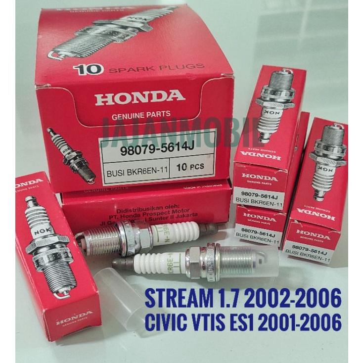 ORIGINAL SPARK PLUG BKR6EN-11 STREAM SPARK PLUG 2002 2003 2004 2005 1.7 ORIGINAL SPARK PLUG CIVIC 20