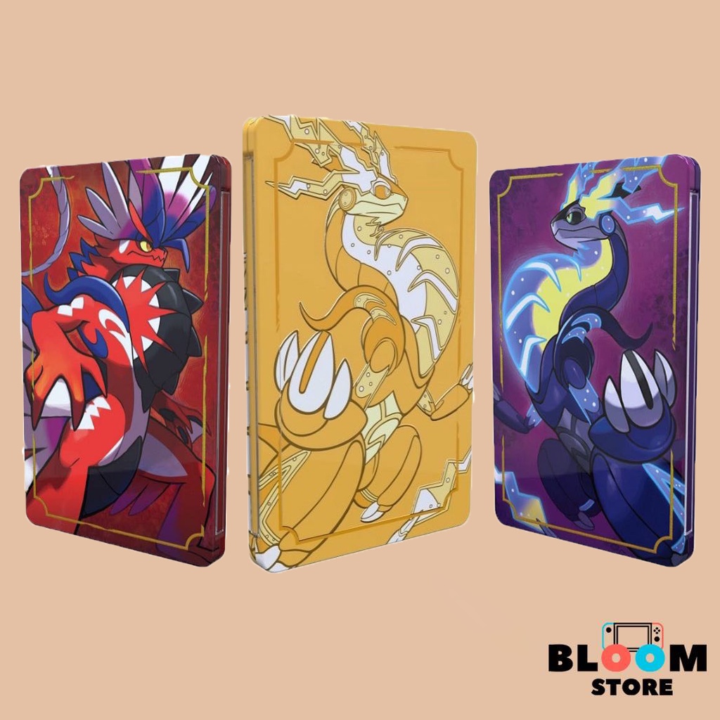 กล่องเหล็ก Nintendo Switch : Steelbook Pokemon Scarlet & Violet ไม่มีเกม