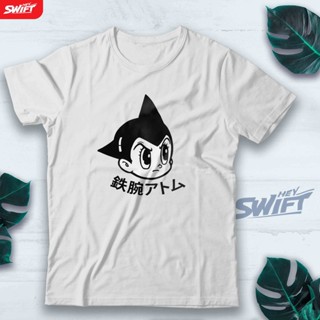 เสื้อยืด พิมพ์ลายอนิเมะ Astroboy astro boy kanji สไตล์วินเทจ