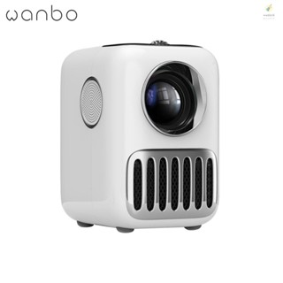 Wanbo T2R MAX โปรเจคเตอร์ไร้สาย Full HD AI 350 ANSI Lumens หน่วยความจํา 16G 1080P Mini LED แบบพกพา WIFI 4K 1920*1080P 1GB+16GB