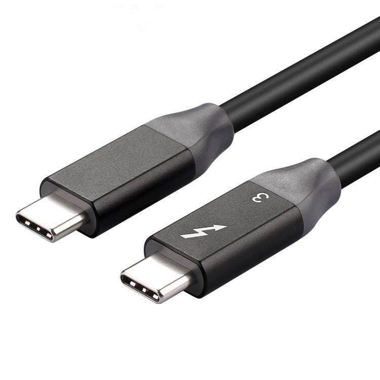 สาย Thunderbolt 3 100W 50CM (USB-C to USB-C) 40Gbps (USB 3.1 & 3.2 เข้ากันได้) พร้อมแหล่งจ่ายไฟ PD 3