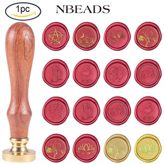 Nbeads แสตมป์ตราประทับขี้ผึ้ง ลายดาวห้าแฉก สไตล์วินเทจ เรโทร สําหรับซองจดหมาย การ์ดอวยพร ปาร์ตี้ไวน์ แพกเกจเชิญ 1 ชิ้น