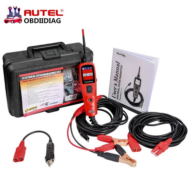 เครื่องทดสอบวงจรอัตโนมัติในรถยนต์ Autel PowerScan PS100 เครื่องมือวินิจฉัยระบบไฟฟ้า