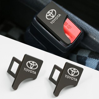 Toyota หัวเข็มขัดนิรภัยรถ หัวเสียบเข็มขัดนิรภัยเพื่อตัดเสียงเตือนที่เสียบเบลหลอก Yaris Corolla Cross CHR Avanza Vios