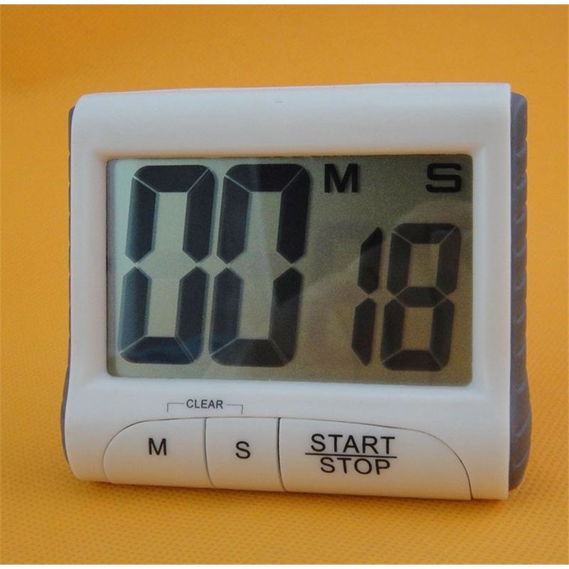 Portable Digital Countdown Timer Clock Large Lcd Screen Alarm For