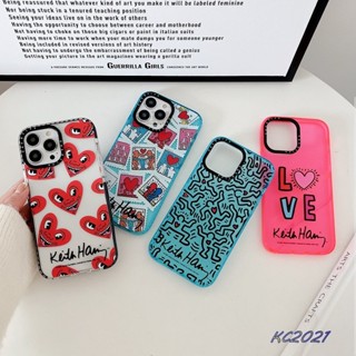 พร้อมส่ง TiFY【Keith Haring &amp; 2】เคสโทรศัพท์ซิลิโคน TPU นิ่ม แบบใส กันกระแทก สําหรับ iPhone 14 Plus 14 13 12 11 Pro Max 7 8 Plus X XR XS Max