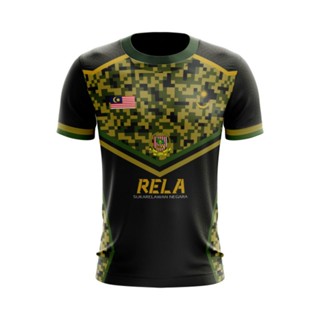 Rela เสื้อยืด แขนสั้น พิมพ์ลายพราง แฟชั่น สําหรับผู้ชาย