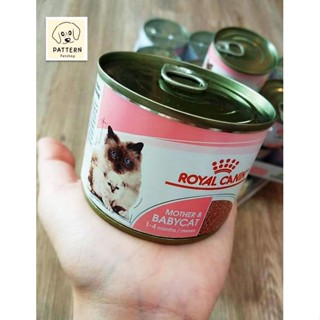 Royal Canin Mother &amp; Babycat อาหารแมวเปียกสำหรับลูกแมวหย่านม-4 เดือนและแม่แมวให้นมลูก (ขนาด 1 กระปุก)  หมดอายุ 3-4-24