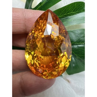 cz yellow gold cubic zirconia 25x38mm 1 pieces weight 190 carats