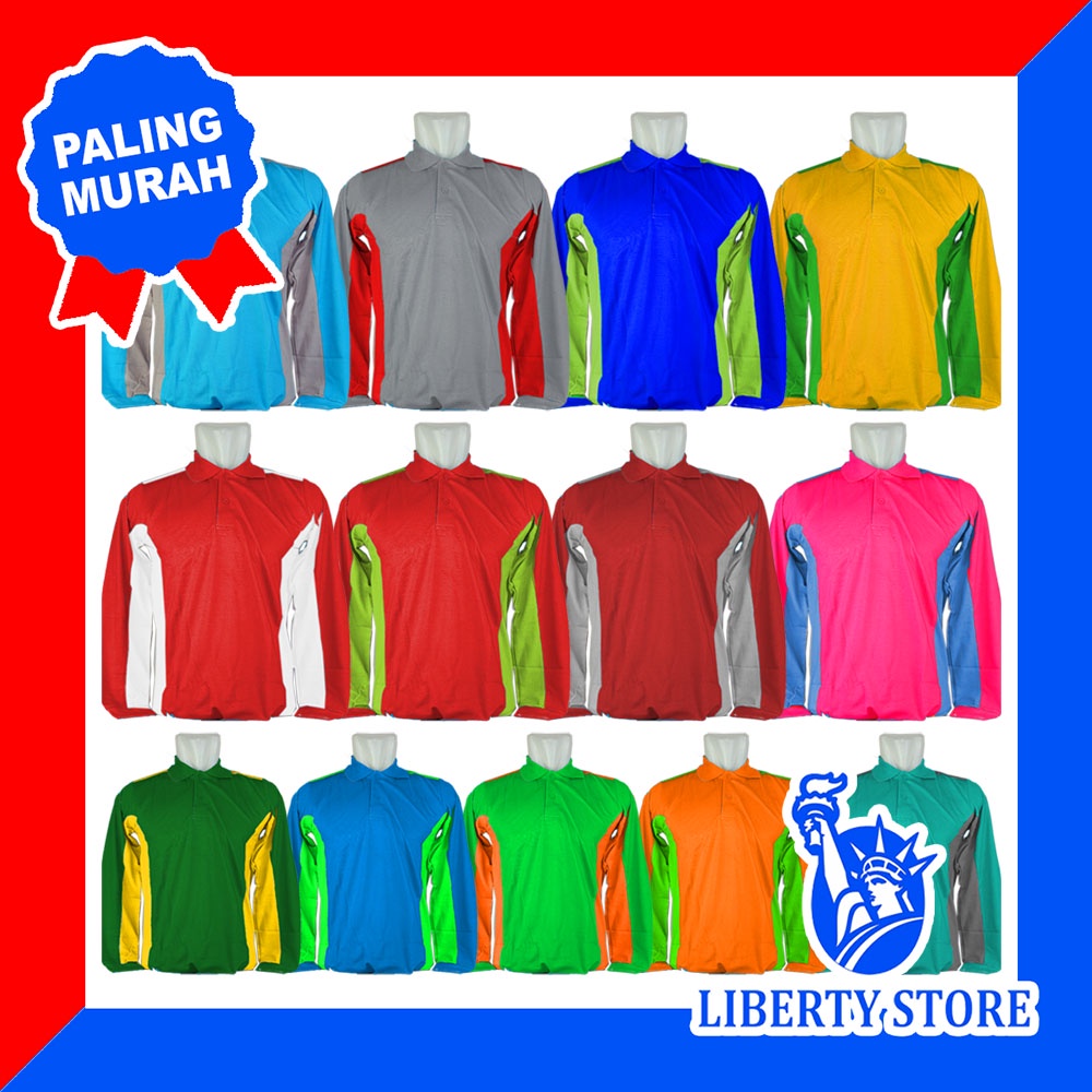 KATUN ADS WAFEL COTTON LIBERTY 9 เสื้อยืดแขนยาวกีฬาคอปก