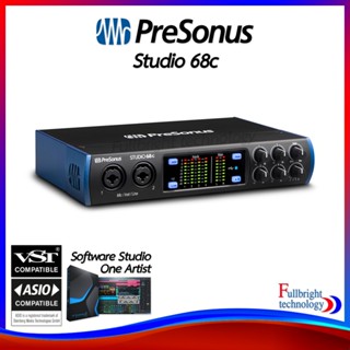 Presonus Studio 68c 6-in/6-out USB-C Audio Interface ออดิโออินเตอร์เฟสสำหรับสตูดิโอ รับประกันศูนย์ไทย 1 ปี