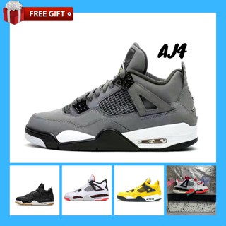 Nike_ Aj4 Air Jordan_ 4 Kasut รองเท้าผ้าใบลําลอง สําหรับผู้ชาย ผู้หญิง