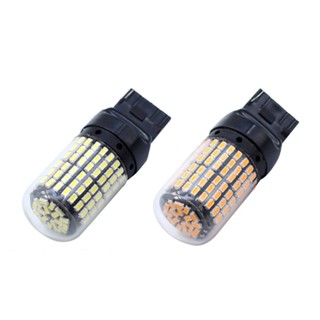 2Pcs Super Bright Canbus T20 7440 W21W Wy21W 144-Smd Reverse Light Turn Signal Light Error Free No Hyper Flash T20 7440 Led Bulbs