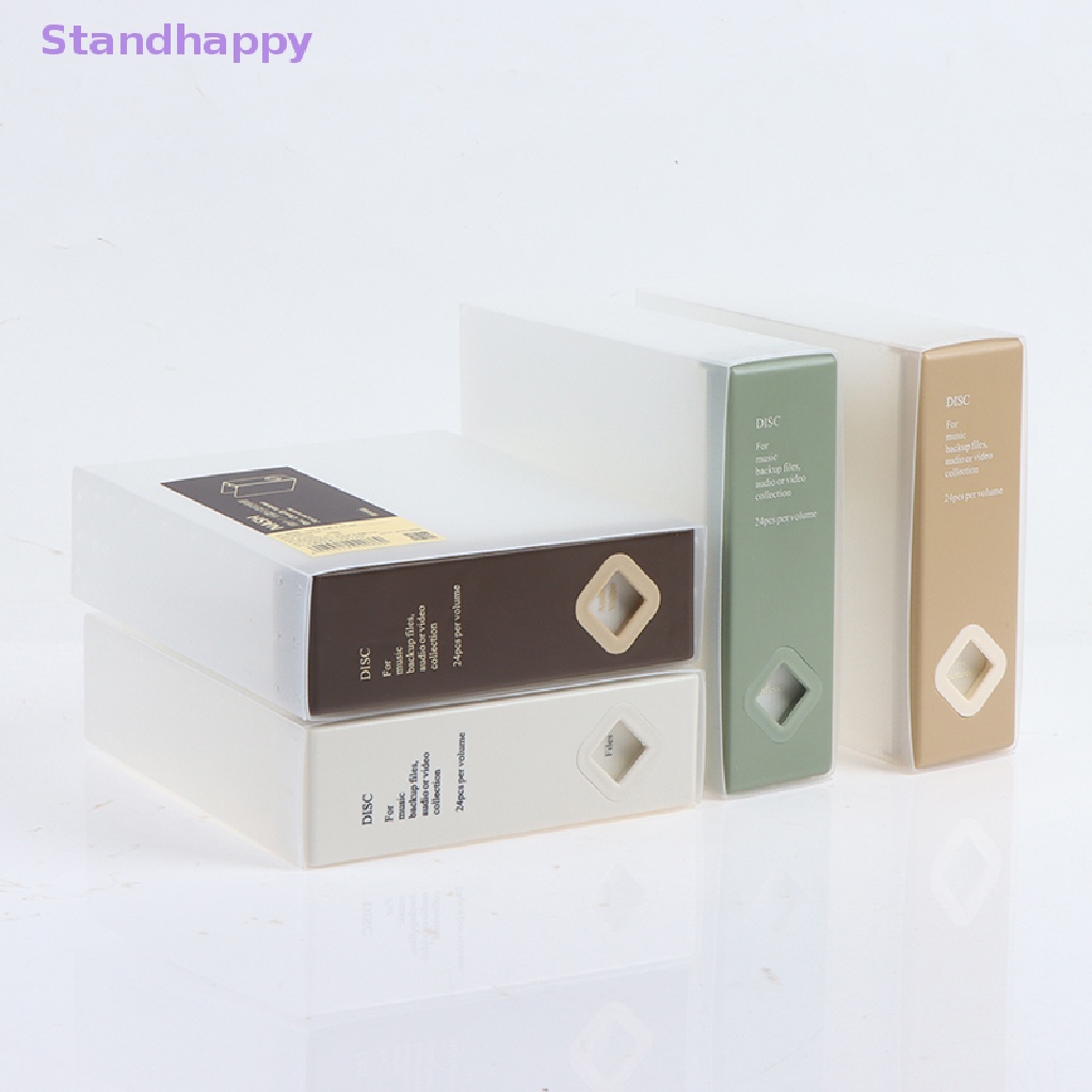 Standhappy ใหม่ กล่องเก็บแผ่น CD DVD แบบแข็ง ความจุ 24 แผ่น #8