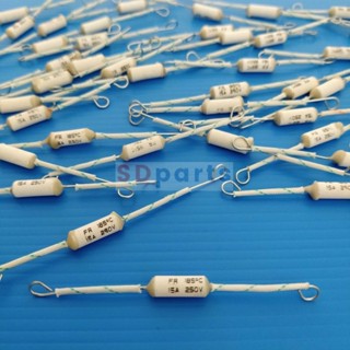 ฟิวส์ เทอร์โมฟิวส์ เซรามิค หม้อหุงข้าว Ceramic Thermal Fuse 250V 10A 15A 20A 185°C #CTF แบบ B (1 ตัว)