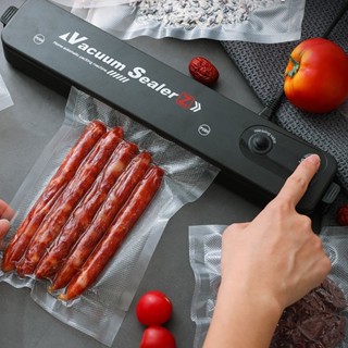 🔥เครื่องซีลสูญญากาศ Vacuum Sealer ซีล ซีลถุงพลาสติก เครื่องสูญญากาศ ซีลถุง แถมฟรีถุง 10ใบ🥩🍒🍓