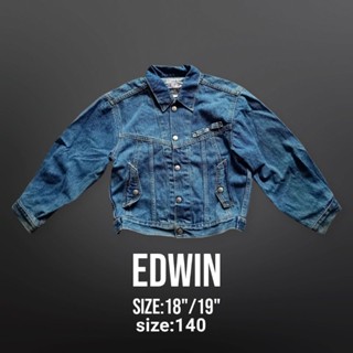 เสื้อแจ็คเกตยีนส์เด็กEdwinแท้ เสื้อยีนส์เด็ก jacket jeans