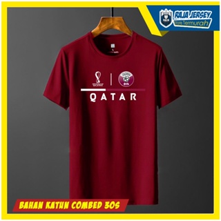 [COD]เสื้อยืด ผ้าฝ้าย พิมพ์ลาย QATAR Ball WORLD Cup FIFA WORLD QATAR 30S 2022S-5XL