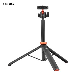 Uurig TP-02 ขาตั้งกล้องไม้เซลฟี่ พร้อมลูกบอลยืดหยุ่น 130 ซม. ความสูงสูงสุด 1/4 นิ้ว สําหรับสมาร์ทโฟน กล้อง Vlog Live