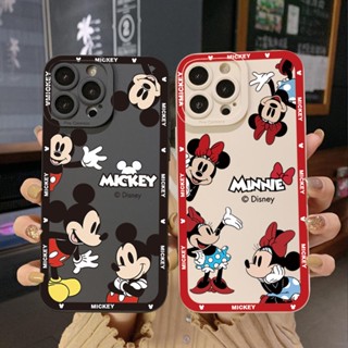 เคสป้องกันโทรศัพท์มือถือ ขอบสี่เหลี่ยม ลายมิกกี้เมาส์ สําหรับ VIVO Y02 Y16 Y35 Y30 5G Y55 Y75 Y11 Y12i Y22S Y22 4G