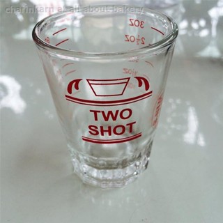 2 shot (2oz/45 ML) แก้วตวง แบบแก้วใส