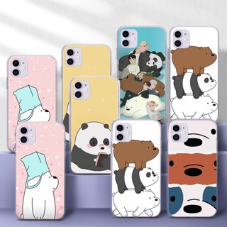 เคสโทรศัพท์มือถือแบบนิ่ม TPU ใส ลายการ์ตูน We Bare Bears น่ารัก ERT115 สําหรับ Redmi 9 POWER 10 10A 10C K40 Poco M4 Pro A3