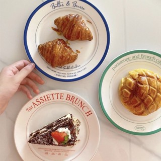 จานเซรามิค ASSIETTE BRUNCH / BUTTER &amp; BEURRE 🧈 /PARISIENNE AND BRUNCH CAFE