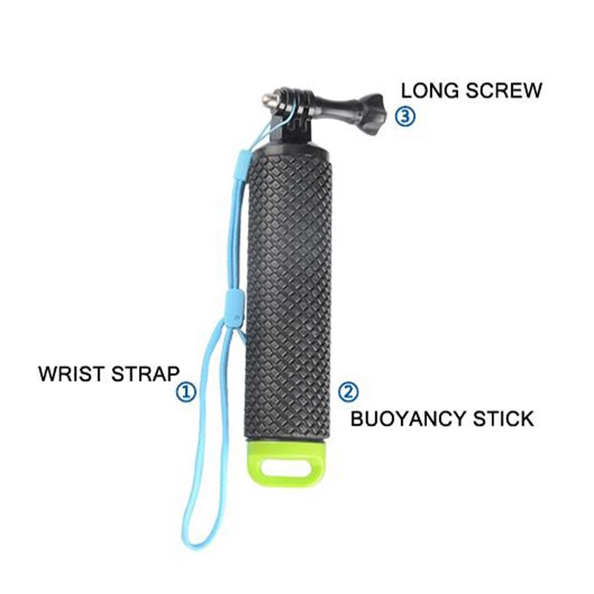 ทุ่นลอยน้ำ ไม้ลอยน้ำ สำหรับ กล้อง แอคชั้น GoPro Hero 13/12/11/10/9/8/7/6/5/4/3 Floating Handle Grip for GoPro SJCam YI thumbnail 3