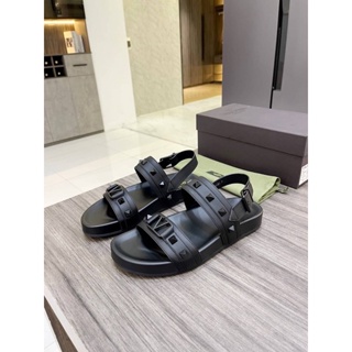 NEW VALENTINO STUD RUBBER SLIDER SANDAL