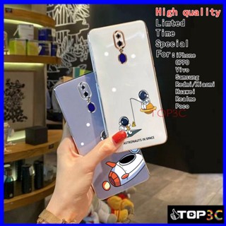  เคส Oppo F11 A5S F9 A7 A12 F5 F7 F11 Pro เคสโทรศัพท์มือถือ ลายดาวอวกาศ Nasa สําหรับ XQ