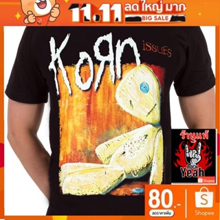 เสื้อวง Korn เสื้อยืด คอร์น เสื้อยืด วงดนตรี เสื้อวินเทจ RCM1647