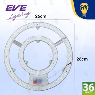 EVE แผงไฟ LED 24w. / 36w. แสงขาว หลอดไฟ LED หลอดไฟนีออนกลม แผงแม่เหล็ก โคมซาลาเปา ไส้ซาลาเปา
