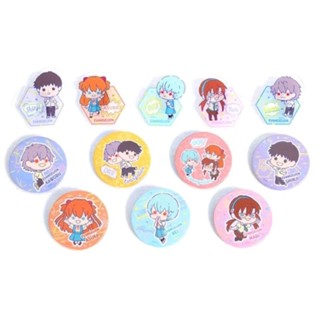 เข็มกลัด​ ตัวหนีบ​ ลายการ์ตูน​เรื่องอีวานเก​เลี่ยน​ Evangelion Eva Pilots set (เข็มกลัด​อีวานเกเลี่ยน)​