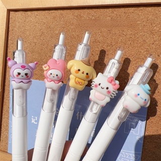 Kuromi Cinnamoroll ปากกาหมึกเจล สีดํา เครื่องเขียนนักเรียน น่ารัก