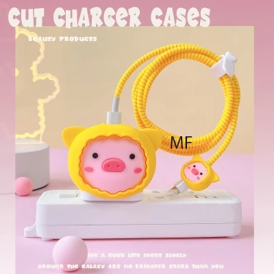 【ส่งจากไทย 18w/20w】เคส สำหรับ ไอโฟน Apple Power Adapter 18W/20W สายชาร์จ ลายการ์ตูนน่ารัก  Cable Bite ตัวถนอมสายชาร์จ thumbnail 6