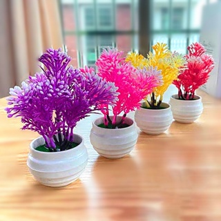 【AG】Artificial Plant Pot Orchid Desktop Potted Ornaments Plastic Garden Imitation Flower Pot for Home