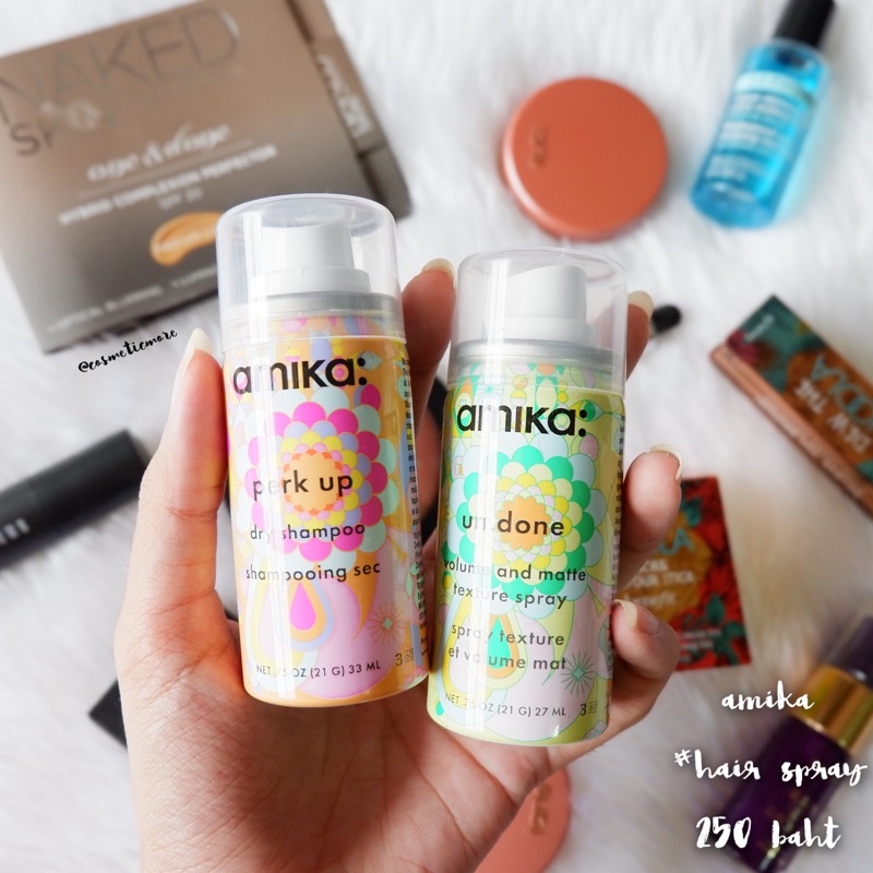 พร้อมส่ง! ❤️ amika un.done volume and matte texture/perk up dry shampoo spray 26ml/35ml