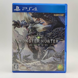 MONSTER HUNTER WORLD [JP] แผ่นสภาพดี PlayStation 4 [PS4] +มีกล่องใสสวมเพื่อเก็บสะสมให้+