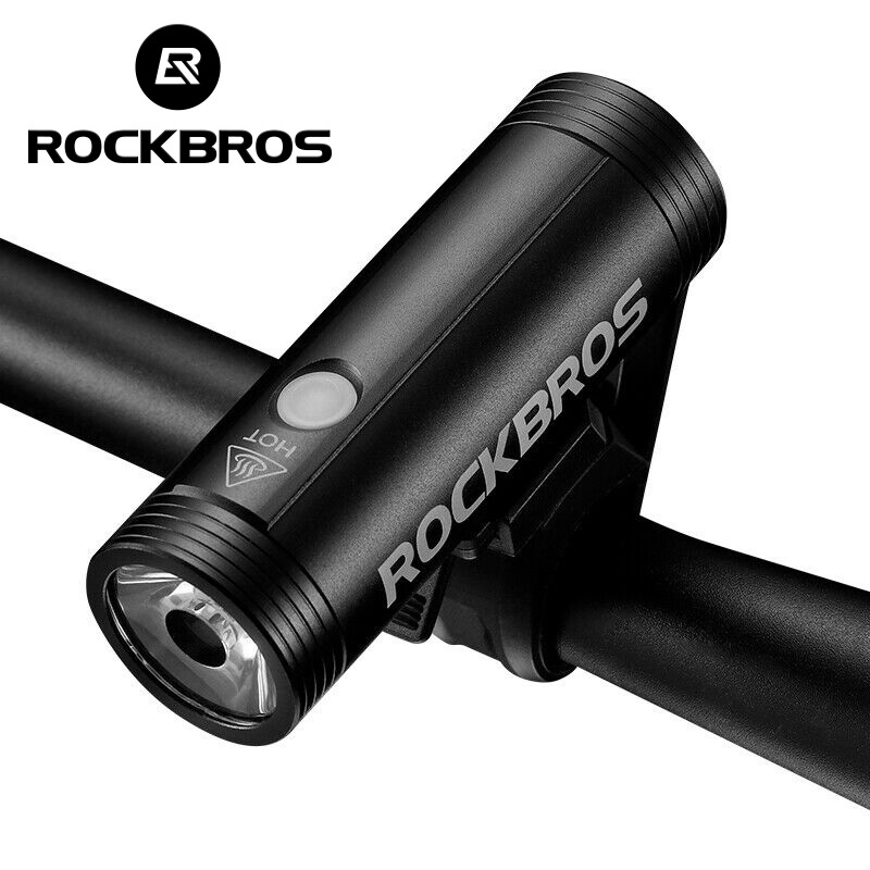 ROCKBROS ไฟหน้าอลูมิเนียมอัลลอยด์ 400 1000 Lumens กันฝน ชาร์จ USB สําหรับรถจักรยาน MTB