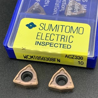 (10เม็ด) SUMITOMO INSERTสำหรับ UDRILL WCMX030208FN WCMX040208FN WCMT050308FN WCMT06T308FN WCMT0804FN