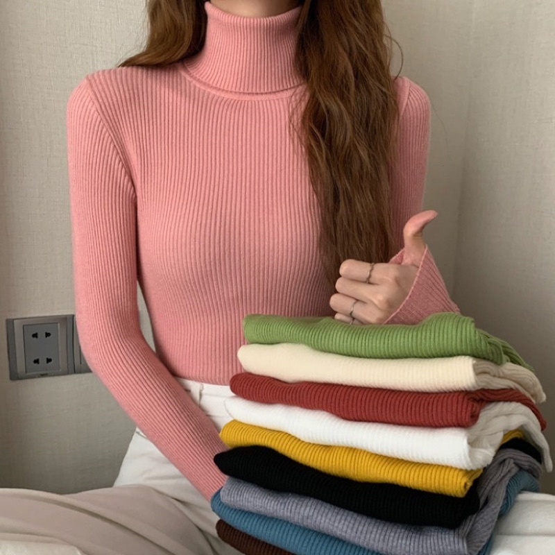 (อกเกิน36นิ้ว/ไม่ชอบรัดรูปห้ามกด❌)เสื้อไหมพรมคอเต่าไม่บุขน ผ้านิ่ม เกรดพรีเมี่ยม ยืดได้เยอะ ผ้าไม่หนาสำหรับ15องศาขึ้นไป