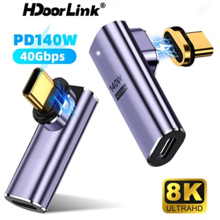 Hdoolink PD140W USB 4.0 อะแดปเตอร์ชาร์จแม่เหล็ก 40Gbps Type-C อะแดปเตอร์ชาร์จเร็ว 8K 120Hz HD แปลงวิดีโอ สําหรับโทรศัพท์ แล็ปท็อป