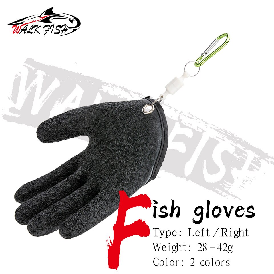 Walk Fish ถุงมือยาง กันลื่น สําหรับตกปลา ล่าสัตว์