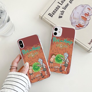 rick เคสไอโฟน 11 promax 8 พลัส iPhone 11 12 13 14 pro max เคส นิ่ม Xr Xs X max 7 8 7plus 8plus se2020 Anime phone case