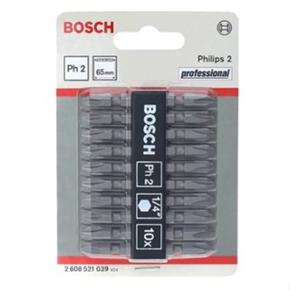 ดอกไขควง BOSCH รุ่น 2608521039/2608521042/2608522405 ขนาด 2-65 มม.PH2x65mm พร้อมส่งโดยตัวแทนจำหน่าย