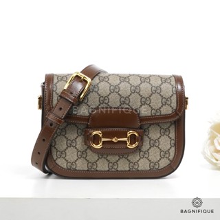 GUCCI HORSEBIT MINI SUPREME BROWN กระเป๋าผู้หญิง