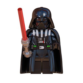 ของเล่นตัวต่อฟิกเกอร์ Darth Vader Red Lightsaber ขนาดเล็ก ของขวัญ สําหรับเด็ก