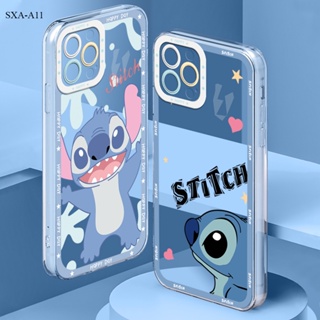 Compatible With Samsung Galaxy A11 A12 A13 A21S A31 A32 A51 A71 4G 5G เคสซัมซุง สำหรับ Cartoon Stitch เคส เคสโทรศัพท์ เคสมือถือ Full Soft Case Protective Back Cover Shockproof Casing