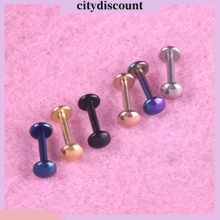 &lt;citydiscount&gt; จิวเจาะร่างกาย จมูก ปาก คาง แบบเกลียวกลม แฟชั่น สําหรับทุกเพศ